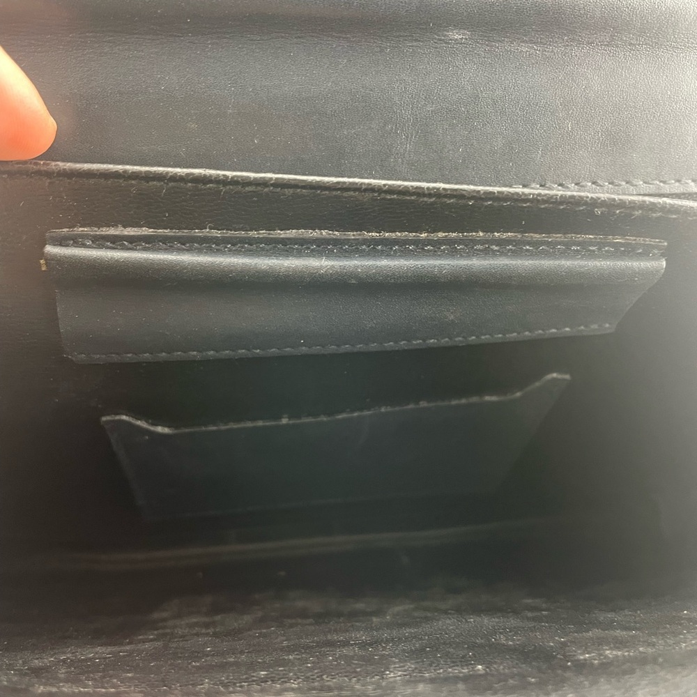 Salvatore Ferragamo Black Leather Wristlet - Picture 11 of 13